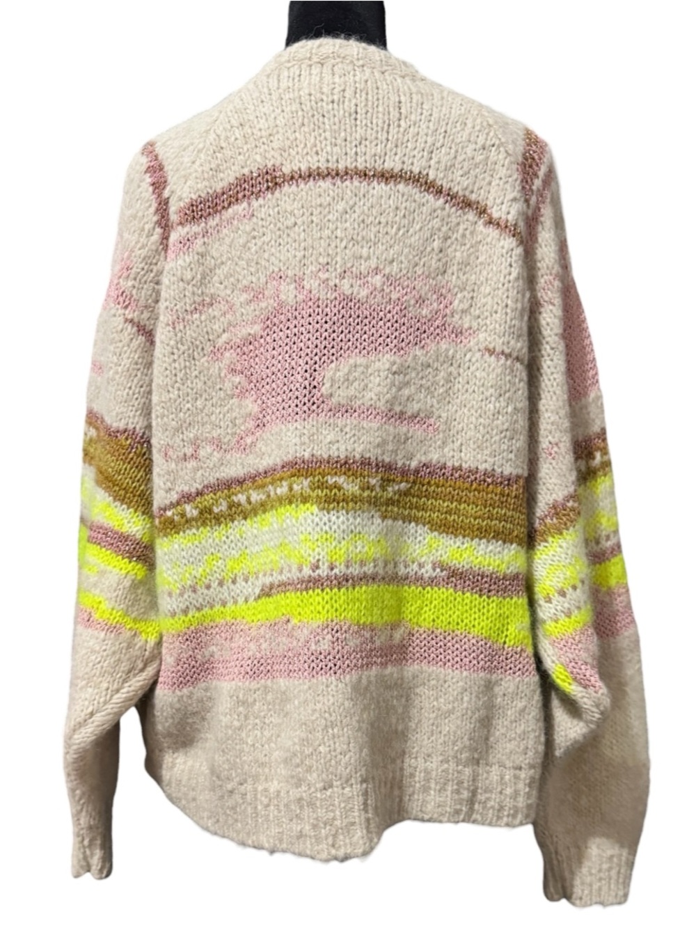 Pilcro Anthropologie Oversized Open Front Cardigan Sweater Large XL NWT - Picture 7 of 13